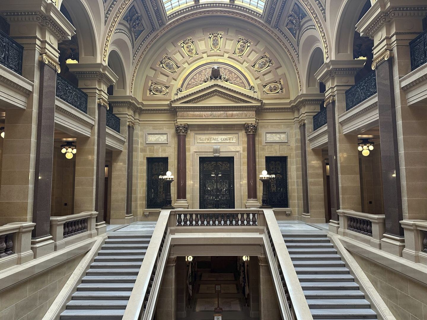 The Wisconsin Supreme Court chamber in the State Capitol