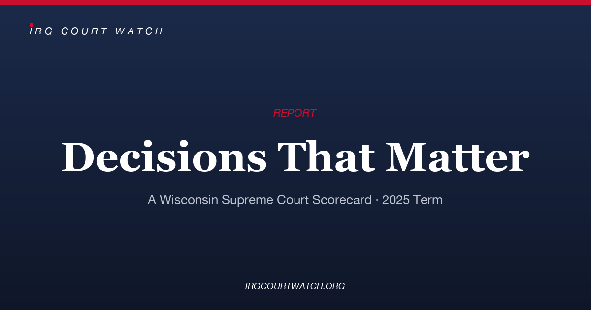 Decisions That Matter — report cover