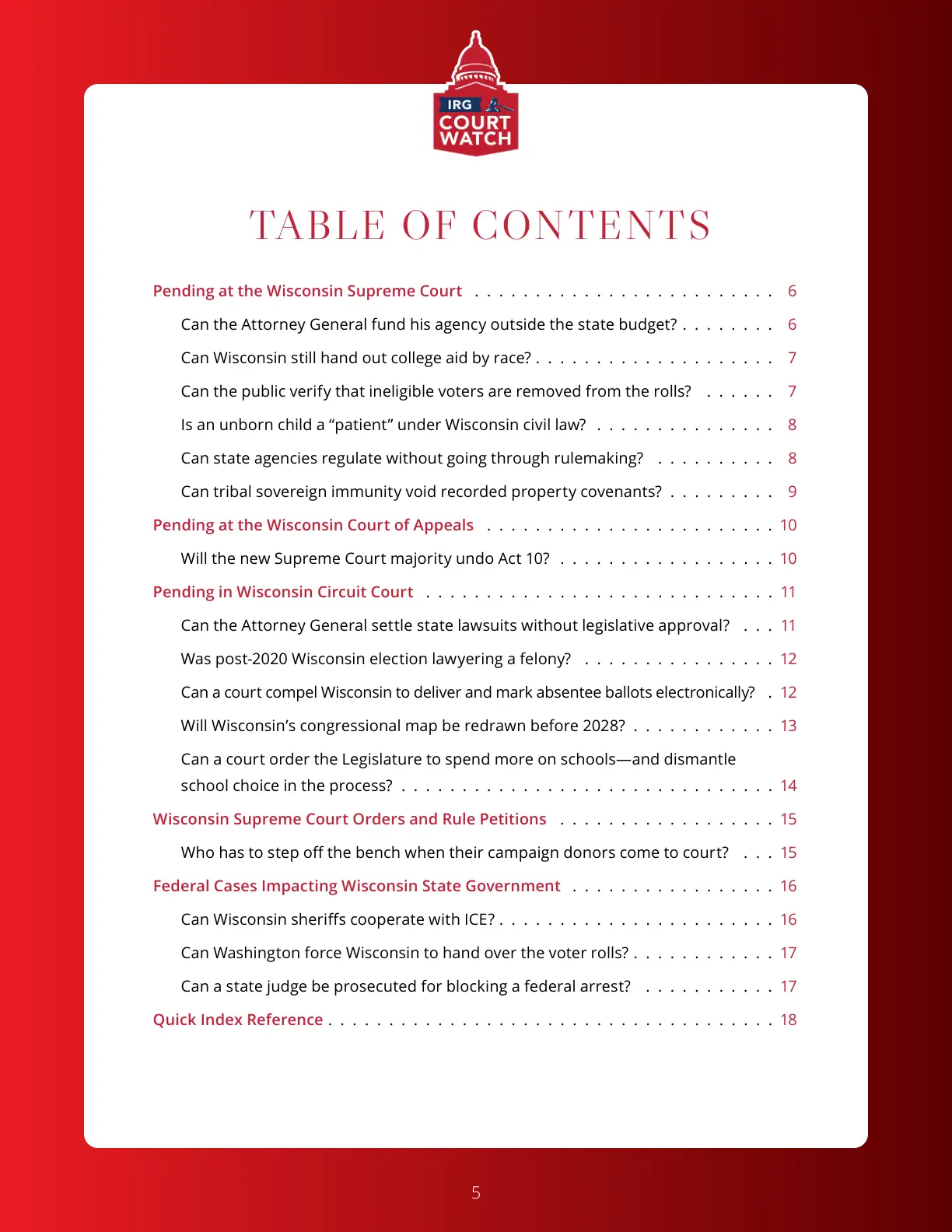 Cases to Watch — Page 5