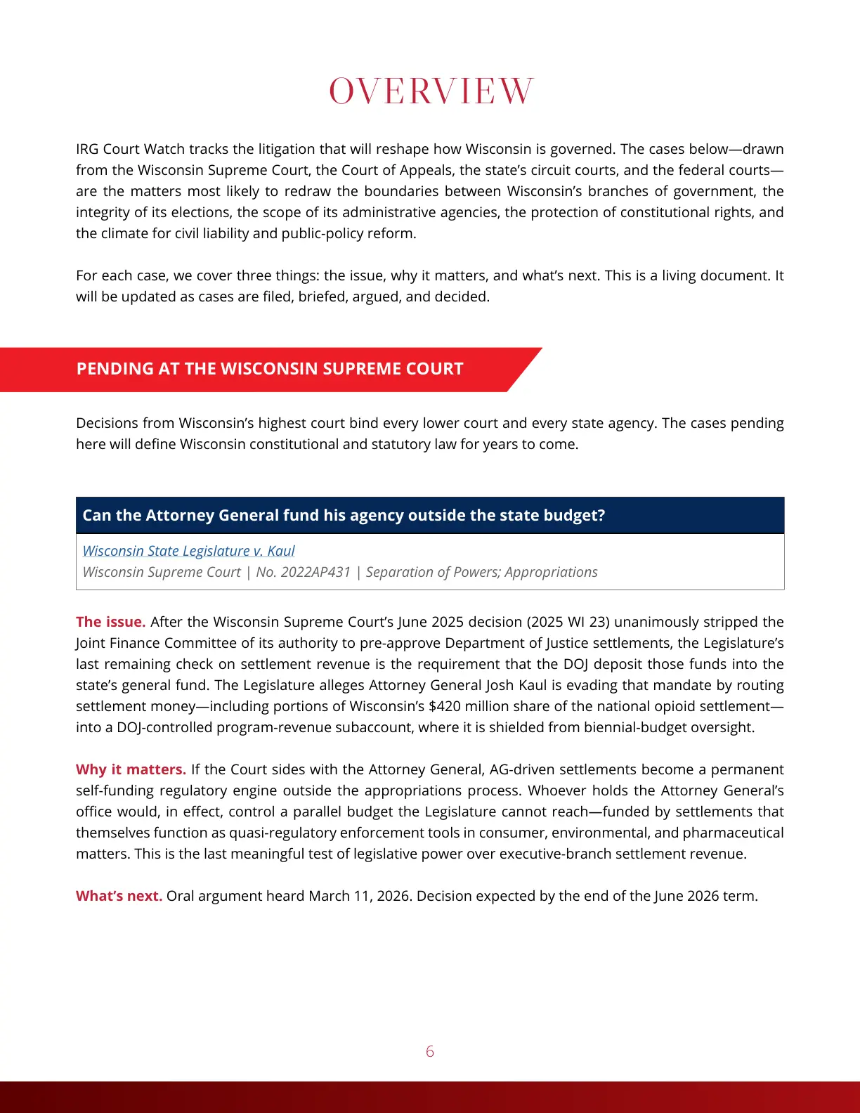 Cases to Watch — Page 6