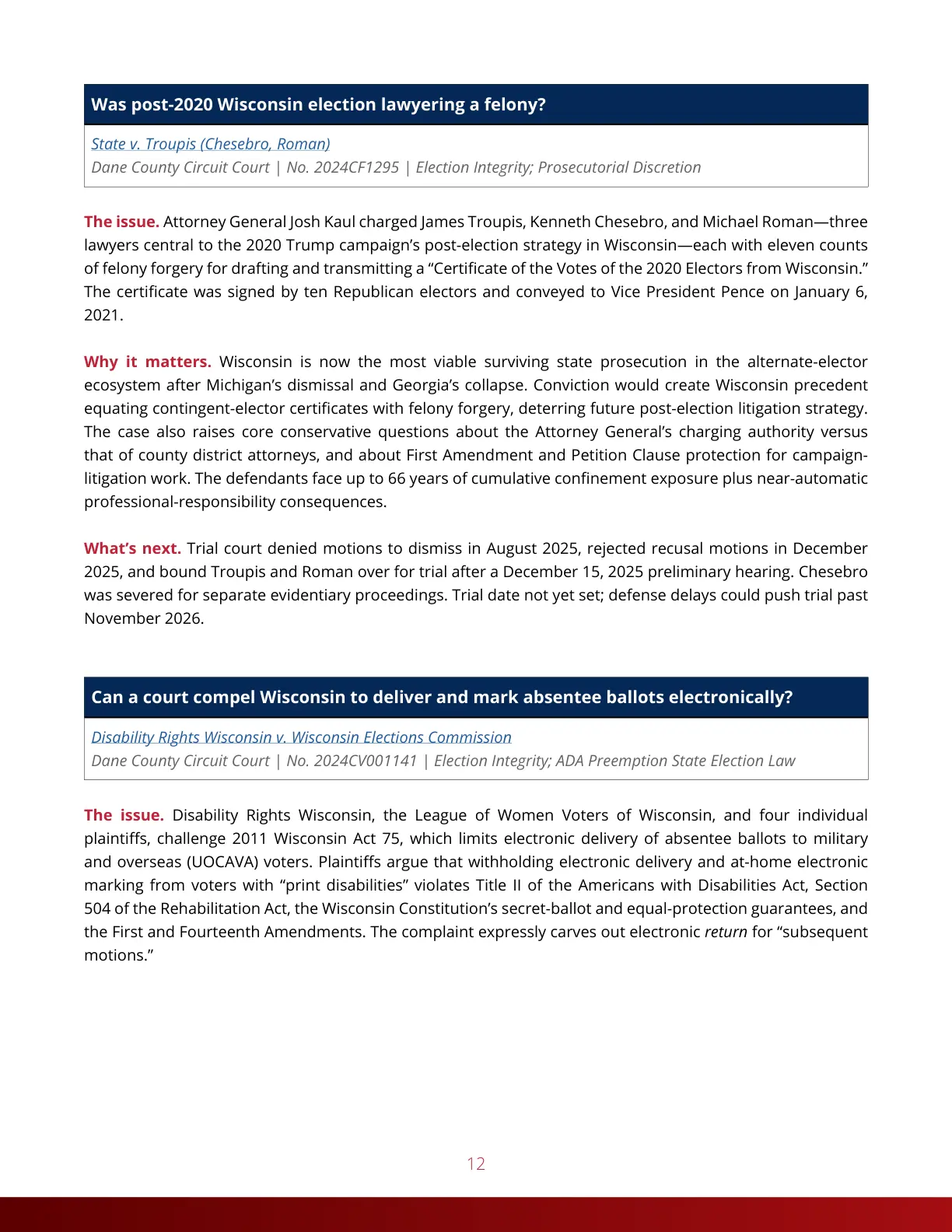 Cases to Watch — Page 12