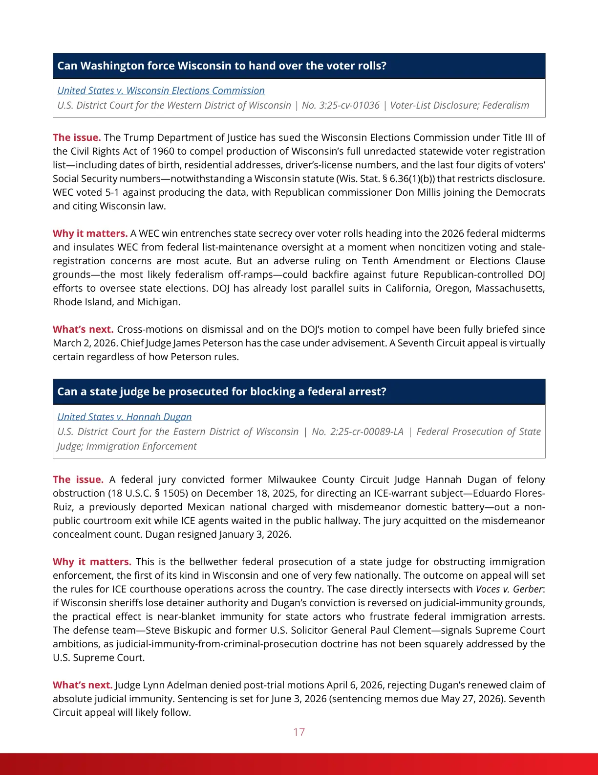 Cases to Watch — Page 17